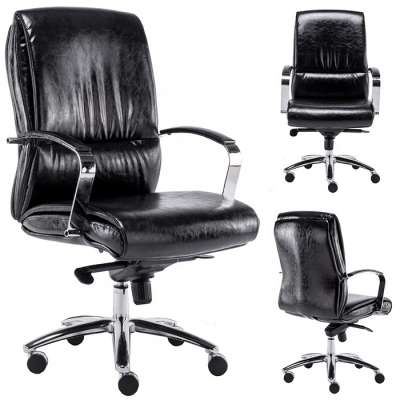 Classical Mid Century Black Dropship Silla Oficina Office Chairs Low Price